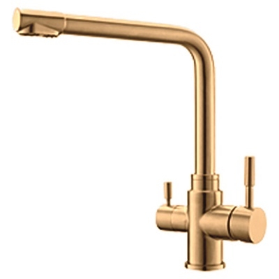 INOX MJEŠALICA ZA SUDOPER VISOKA L izljev, S FILTEROM  ZLATNA